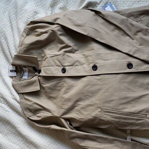 TOPMAN button down trench coat with pockets size medium new with tags